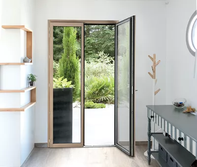 porte fenêtre mixte bois/aluminium