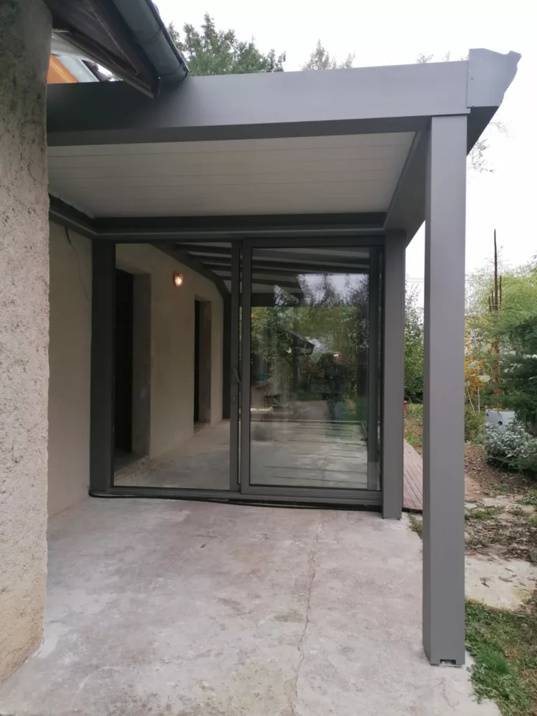 MB DIRECT_ CONCEPT ALU DIJON_VERANDA_ARMONIA DUO PERGOLA BIOCLIMATIQUE_RAL 9007