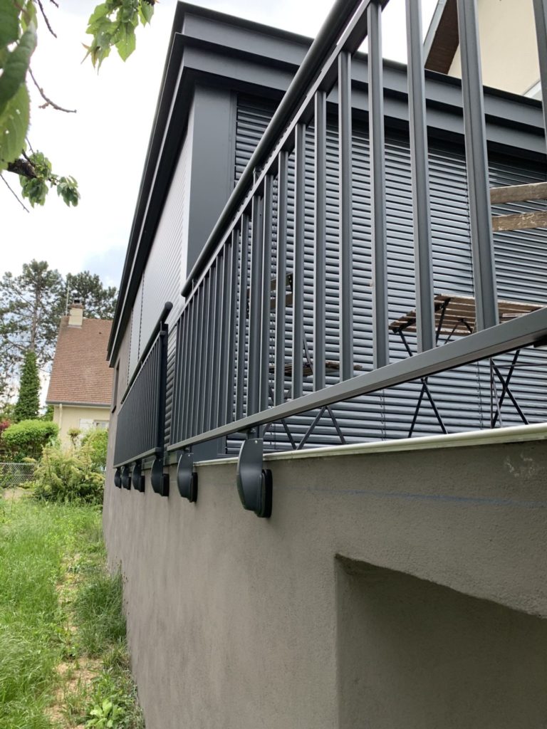 Garde-corps aluminium Horizal - modèle Antarès- MB Direct Komilfo