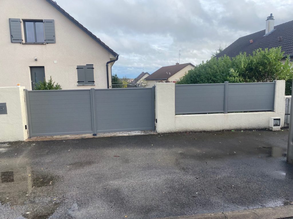 Portail battant et clôture en aluminium Horizal Sweet Home