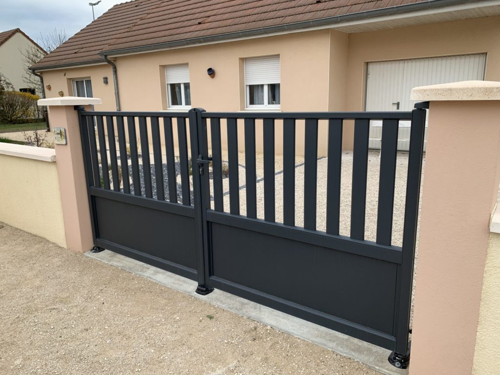 Portail battant en aluminium Horizal Sweet Home