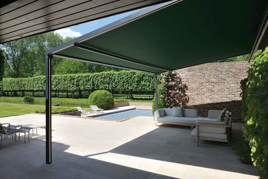 PERGOLA TOILE RETRACTABLE BRUSTOR KOMILFO MB DIRECT