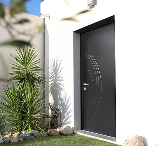Porte d'entrée en acier Wibaie - modèle Cancun