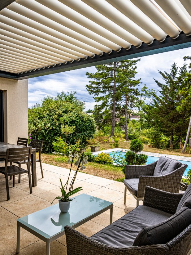 pergola b600 lames retractables