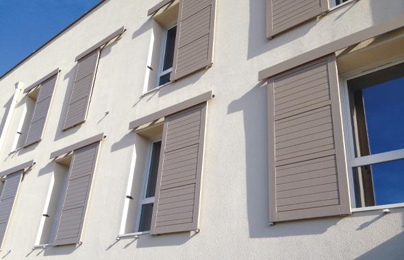 volets coulissants RAL 7039