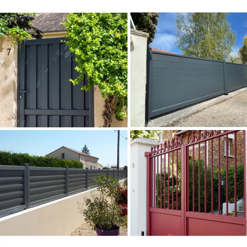 COLLAGE PORTAIL CLOTURE PORTILLON MB DIRECT KOMILFO