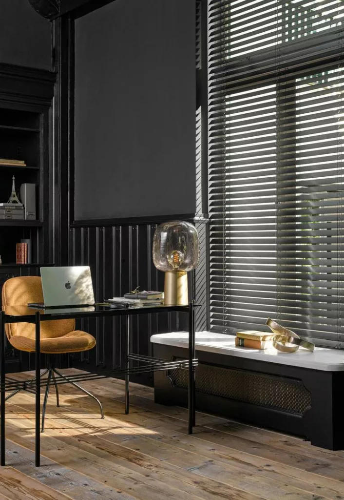 store vénitien bois bureau